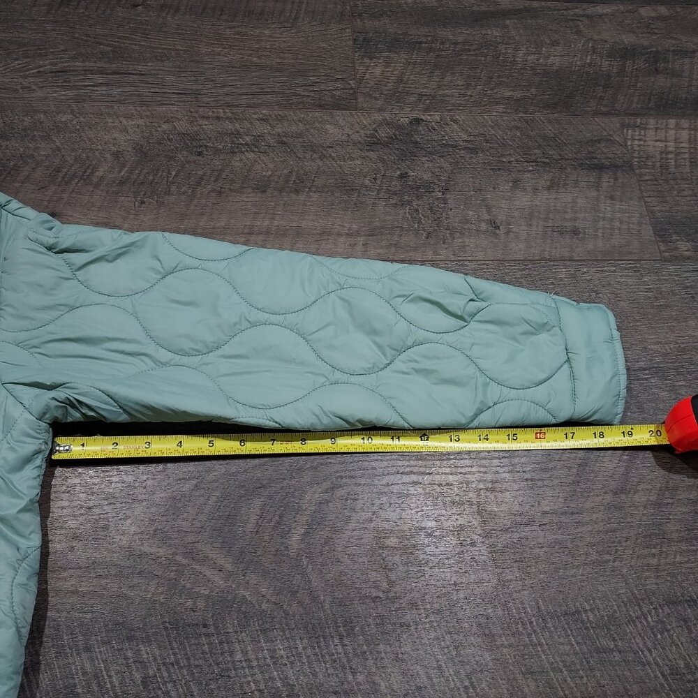 Jacket Bagatelle Collection Quilted Sage Green Lightweight Snap Closure - Picture 7 of 9
